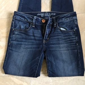 Dark Wash American Eagle Skinny Jeans